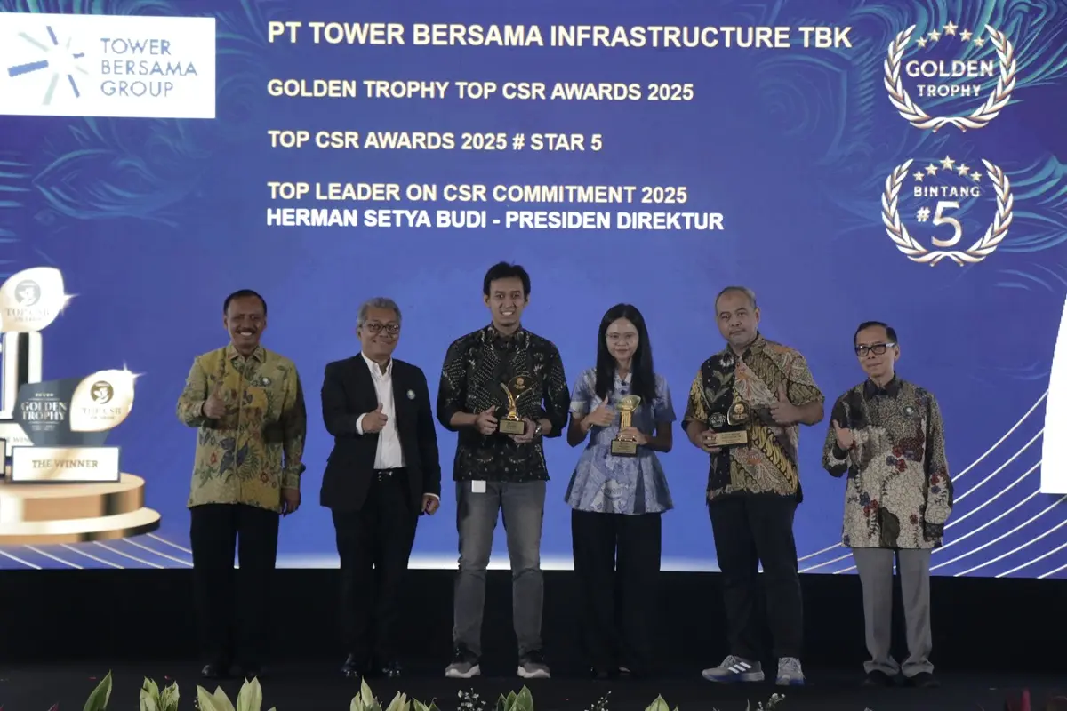 TBIG Wins Golden Trophy at TOP CSR AWARDS 2025, Proof of the Company's Consistency and Social Commitment